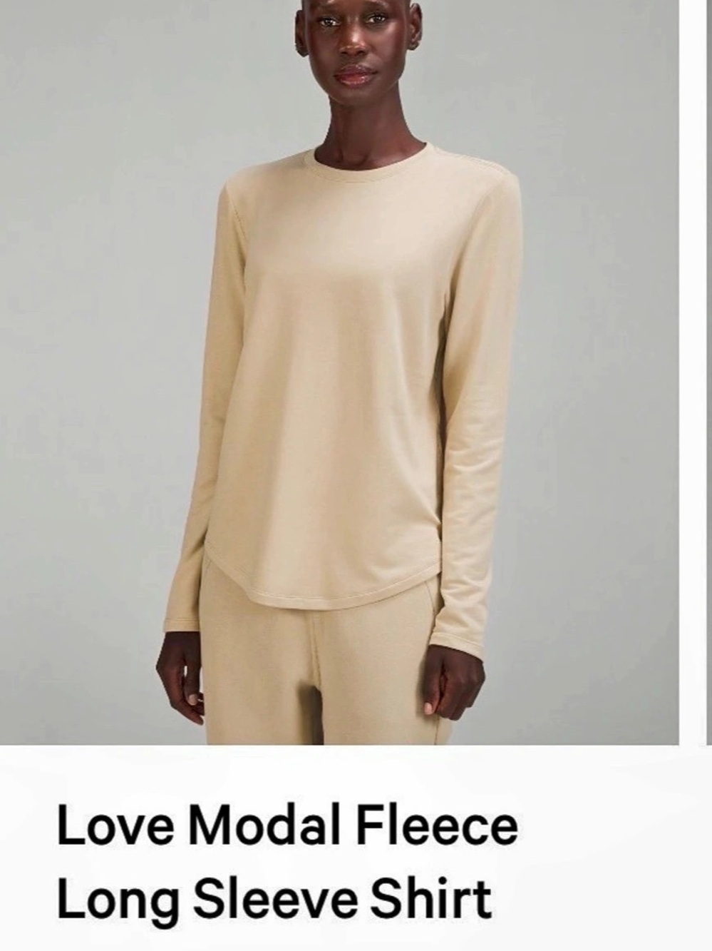 Lululemon Love Modal Fleece Long Sleeve Trench Size 8